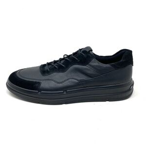 Ecco Soft X Leather Comfort Sneakers Black